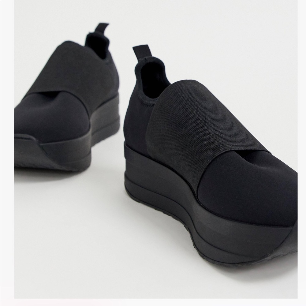 Vagabond black platform sneakers sz 9 asos